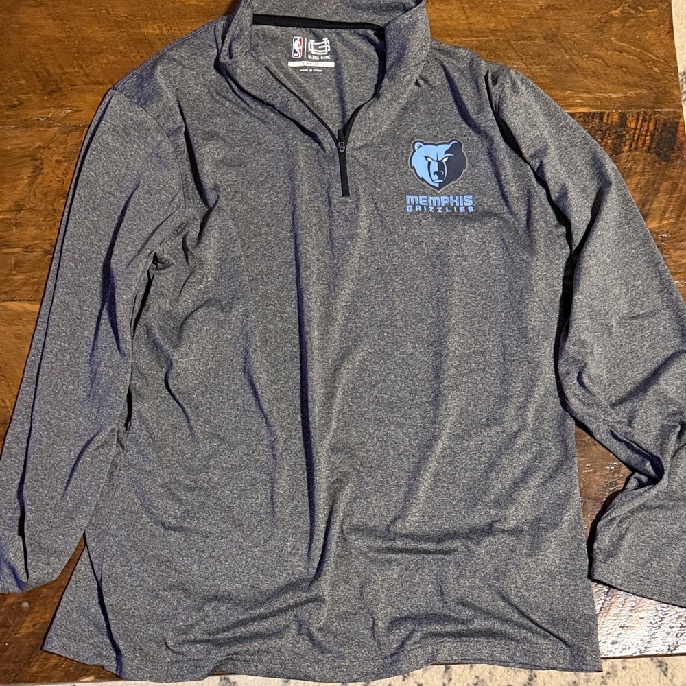 Memphis Grizzlies Gray Quarter-Zip Pullover